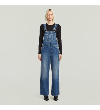 G-Star para mujer. D24398-E107-H452 Peto Straight Leg azul (XL), Casual, Denim, Sostenible, Algodón Reciclado