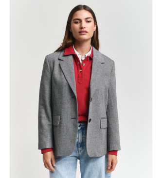 Gant para mujer. 4770323 Americana en mezcla de lana gris (36), Casual