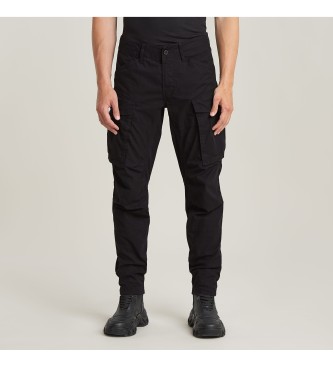 G-Star para hombre. D24735-D929-6484 Pantalón cargo 3D Regular Tapered negro (34/34), Casual, Algodón