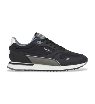 Pepe Jeans para hombre. PMS400007 Zapatillas Bexley South negro (46), Plano, Cordones, Casual