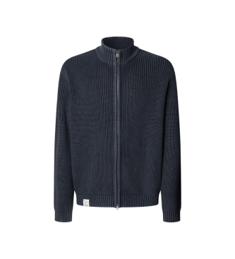 Pepe Jeans para hombre. PM7000004 Cárdigan Parker Zip marino (L), Casual, Algodón