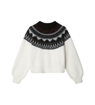 Pepe Jeans para niña. PG7000002 Jersey Buffy beige, azul (10años= 140cm), Blanco, Casual, Algodón, moda infantil