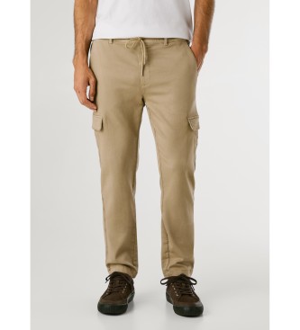 Pepe Jeans para hombre. PM211725 Pantalón Gymdigo Cargo beige (36), Casual, Algodón