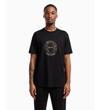 Armani Exchange Aix - T-Shirt Da Uomo Con Logo Circle Stud Standard, Nero, Xl/Xxl-image