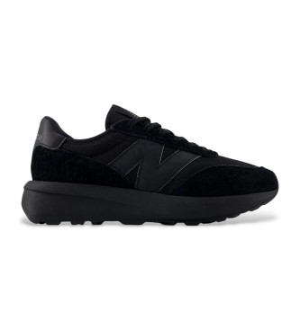 New Balance unisex Zapatillas de Piel 370 negro