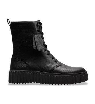 Clarks para mujer. 26182918 Botines de Piel Torhill Style negro (41), Plano, 1 a 3cm, Cremallera, Casual