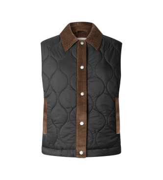 Pepe Jeans para mujer. PL4024338 Chaleco Paola negro (XL), Casual, Poliamida