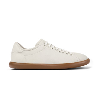 Camper para mujer. K201668-001 Zapatillas de Piel Pelotas Soller blanco (36), Plano, Cordones, Casual