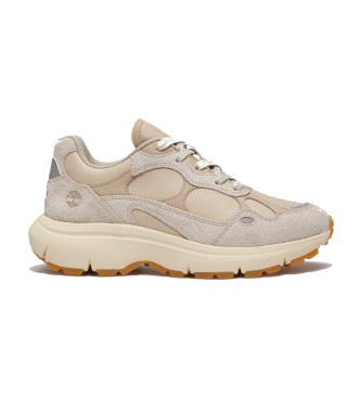 Timberland para mujer. TB0A42X8EO11 Zapatillas Hazel Lane para mujer en beige claro (39.5 W), Piel, Plano, Cordones, Casual