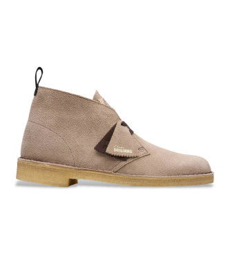 Clarks för män. 26180643 Desert beige läderstövlar (41.5), Karta, Före, Nyckelband, Casual