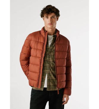 Pepe Jeans para hombre. PM4027171 Chaqueta Puffer marrón rojizo (S), Casual, Poliamida