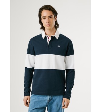 Pepe Jeans para hombre. PM5400014 Polo Ralf marino (M), Casual, Algodón, Manga larga