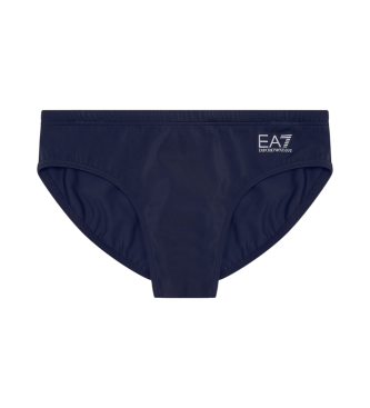 EA7 para hombre. 7M000501_AF14514 Bañador tipo slip marino (L), Beachwear, Poliéster