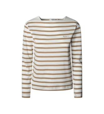 Pepe Jeans para mujer. PL5000012 Camiseta Betty (S), Casual, Algodón, Manga larga