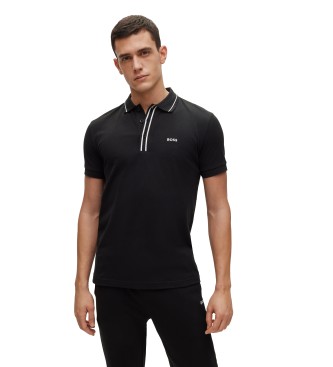 BOSS para hombre. 50483247 Polo Paddy 1 Negro (M), Casual, Algodón, Manga corta