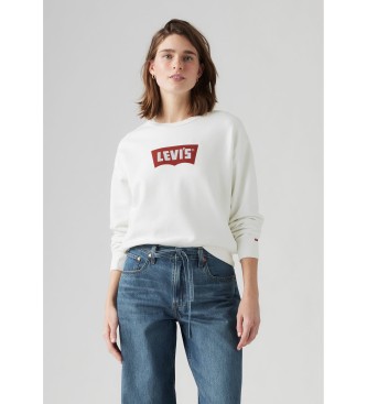 Levi's para mujer. 000RM-0000 Sudadera Graphic Iconic Heritage blanco (M), Casual, Algodón
