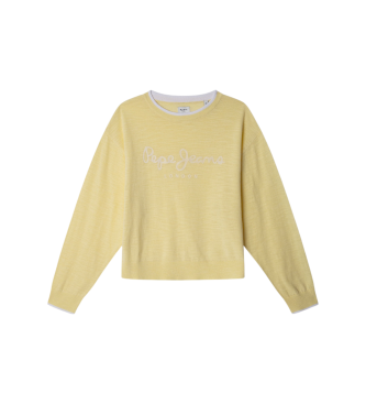 Pepe Jeans para niña. PG701112 Jersey Shaila amarillo (14años= 164cm), Casual, Algodón, moda infantil