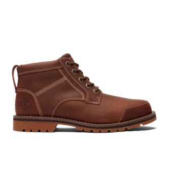 Timberland para hombre. TB0A2NFPF131 Botas Chukka de piel de media caña con cordones Larchmont marrón (43), Plano, Casual