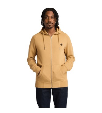 Timberland para hombre. TB0A2BNBEH31 Sudadera de cuello redondo con reverso cepillado Exeter River amarillo (L), Casual, Algodón