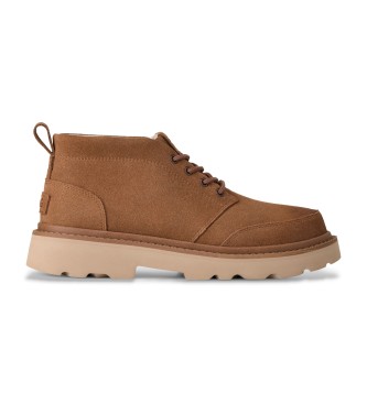 UGG para hombre. 1171113 Botines de Piel Chukka Lug marrón (43), Plano, Cordones, Casual