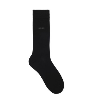 BOSS para hombre. 50538201 Calcetines de longitud regular negro (39-42), Homewear, Viscosa