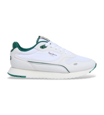 Pepe Jeans para hombre. PMS400008 Zapatillas Bexley One blanco (43), Plano, Cordones, Casual