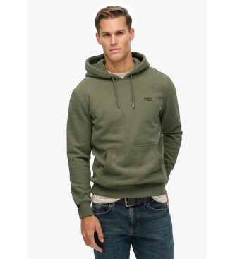 Superdry para hombre. M2014404A Sudadera Essential Logo Hoodie verde (XL), Casual, Algodón