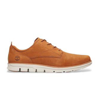 Timberland Para Hombre. TB0A2A3EF131 Zapatillas De Piel De CañA Baja Con Cordones Bradstreet MarróN (41), Plano, Casual-image