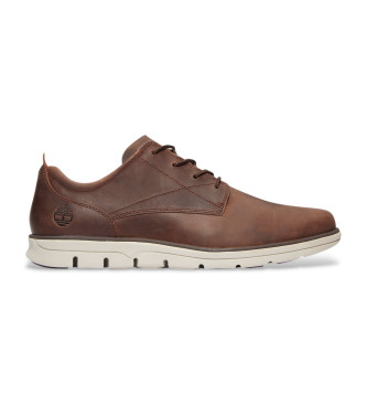 Timberland para hombre. TB0A2A3PV131 Zapatillas de piel de caña baja con cordones Bradstreet marrón (45), Plano, Casual