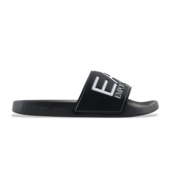 EA7 para mujer. 7X000108_AF15118 Chanclas Maxilogo negro (43), Plano, Ninguno, Beachwear