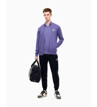 EA7 para hombre. 8NPV60_PJVRZ Chándal Core Identity lila (M), Casual, Deportivo, Algodón, Multideporte, Manga larga