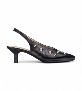 Wonders para mujer. G-7123_1960_5792 Zapatos de Piel FlexFit 23 negro (40), 3 a 5cm, Ninguno, Casual, Fiesta, Clásico