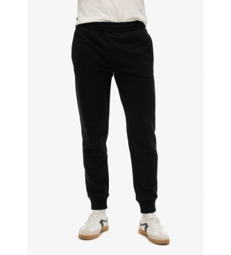 Superdry para hombre. M7011323A Pantalón Jogger Essential negro (L), Casual, Algodón