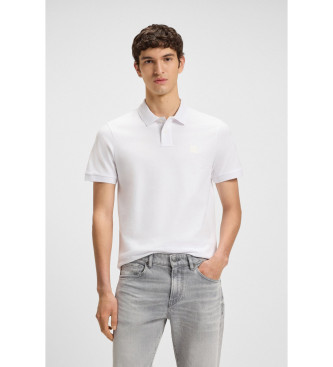 BOSS para hombre. 50507803 Polo Passenger blanco (L), Casual, Poliéster, Manga corta