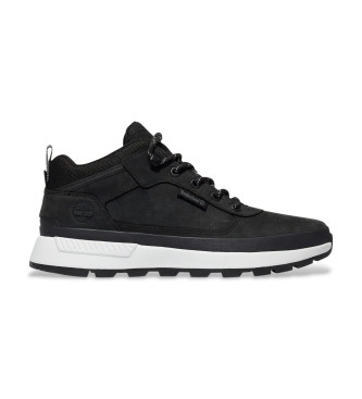 Timberland para hombre. TB1A2A580151 Zapatillas de piel Field Trekker negro (45), Plano, Cordones, Casual