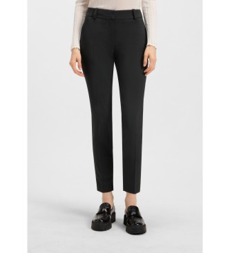 HUGO para mujer. 50516132 Pantalón Hetana negro (40), Casual, Poliéster