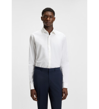 HUGO para hombre. 50519812 Camisa modern fit en popelín blanco (37), Casual, Fiesta, Algodón, Clásico, Manga larga