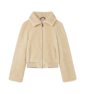 Pepe Jeans för flickor. PG401105 Vicky Coat vit (16Años= 176cm), Casual, Polyester, barnmode