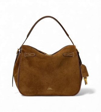 Para mujer. 428962627001 Bolso Satchel Polo ID de ante (OSFA), Casual, Piel