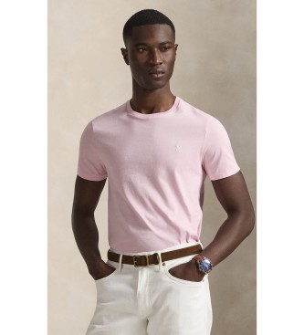 Polo Ralph Lauren Camiseta de punto Custom Slim Fit rosa claro