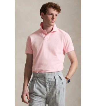Lauren Ralph Lauren para hombre. 710680784117 El icónico polo de piqué rosa claro (XL), Casual, Algodón, Manga corta
