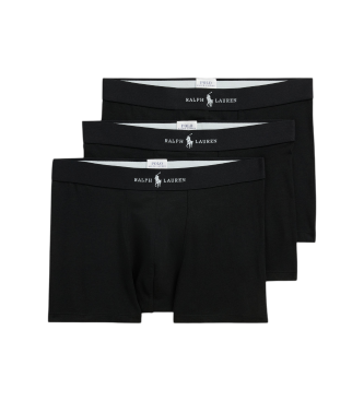 Polo Ralph Lauren Set de 3 bóxers clásicos de mezcla de algodón negro