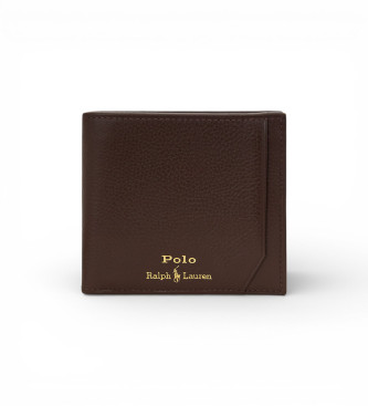 Polo Ralph Lauren Homem De Couro Para 405963225002 Carteira Castanho Granulado (Osfa), Marrom, Casual, Pele