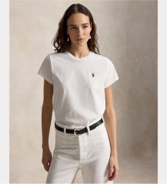 Polo Ralph Lauren Camiseta de cuello redondo blanco