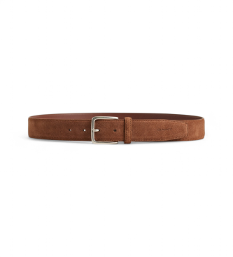 Gantvoor mannen. 9940156 Leren riem Klassiek bruin (90 cm), Casual, Leer