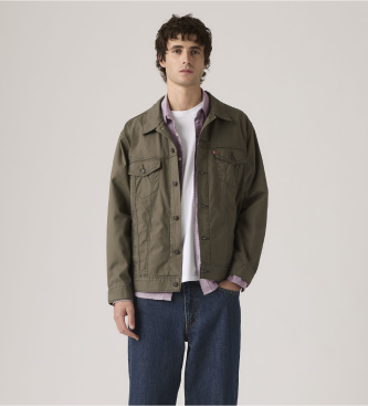 Levi's para hombre. A5782-0109 Chaqueta Trucker marrón (XL), Casual, Algodón