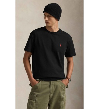 Polo Ralph Lauren para hombre. 710811284001 Camiseta de punto pesado Classic Fit negro (XS), Casual, Algodón, Manga corta