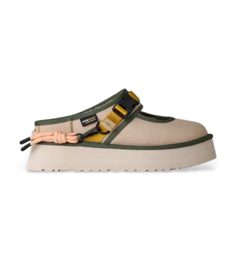 UGG para mujer. 1180111 Zapatos de piel Bea Mary Jane Wildwood castillo de arena (39), Beige, Plano, Hebilla, Casual, Nylon reciclado