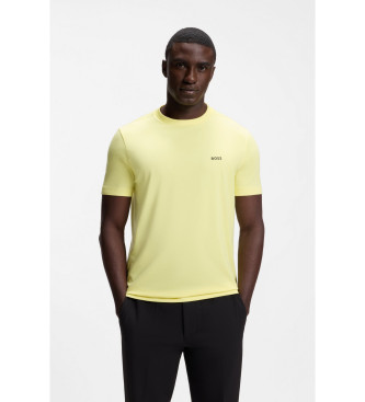 T-shirt med gul logodetalj