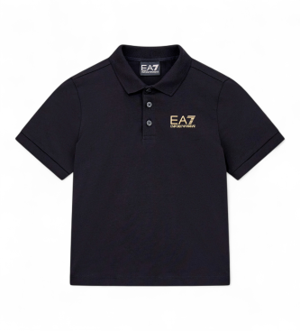 EA7voor jongens. 7B000022_AF10378 Poloshirt AF10378 zwart (12Años= 154cm), Casual, Katoen, Korte mouwen, kinderkleding